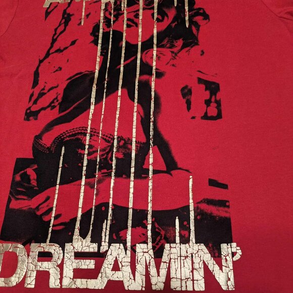 American Dreamin' Graphic Tee by GUESS Mens Medium Red Pullover Shortsleeve Top - Picture 5 of 6